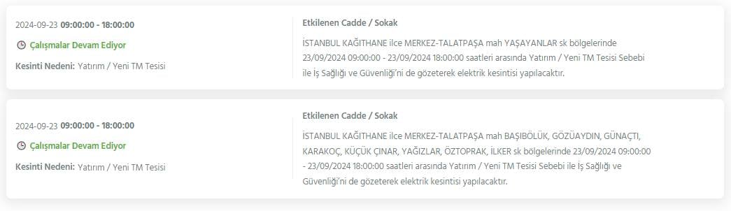 İstanbul'un 22 ilçesinde bu gece yarısından itibaren elektrik kesintileri yaşanacak 12